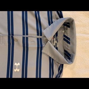 XL Under Armour Striped Golf Polo